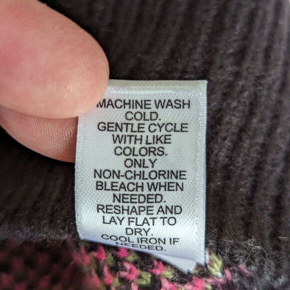 Cato Vintage Rose Print Sweater | Puff Sleeve Square Neck Knit Pullover L NWT - Picture 7 of 8